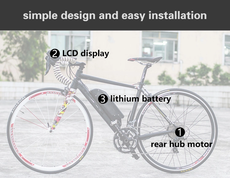 High Torque 48V 500W Brushless Geared Motor Integrated with PAS Sensor